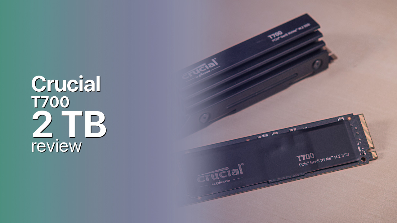 Crucial T700 2 TB: PCIe 5.0 capacity with full E26 IOPS Crucial T700 2 TB: PCIe 5.0 capacity with full E26 IOPS