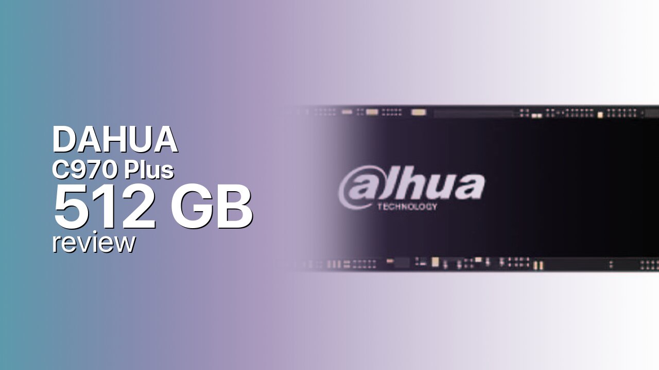 DAHUA C970 Plus 512GB SSD technical specs