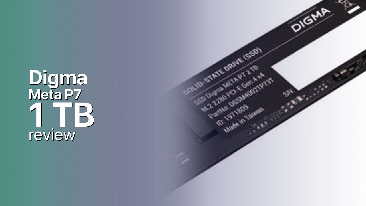 Digma Meta P7 1TB SSD tech specs