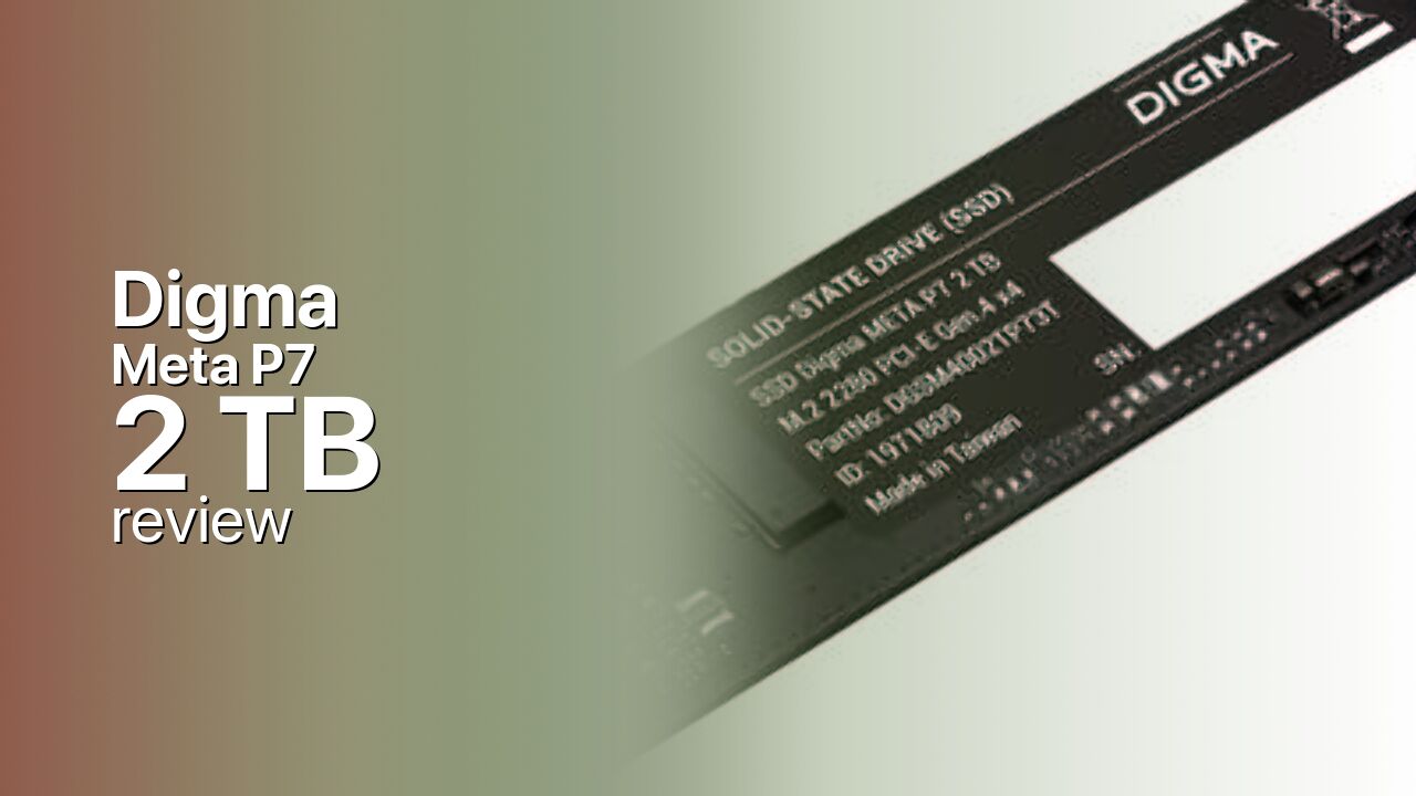 Digma Meta P7 2TB: large budget PCIe 4.0 storage Digma Meta P7 2TB: large budget PCIe 4.0 storage