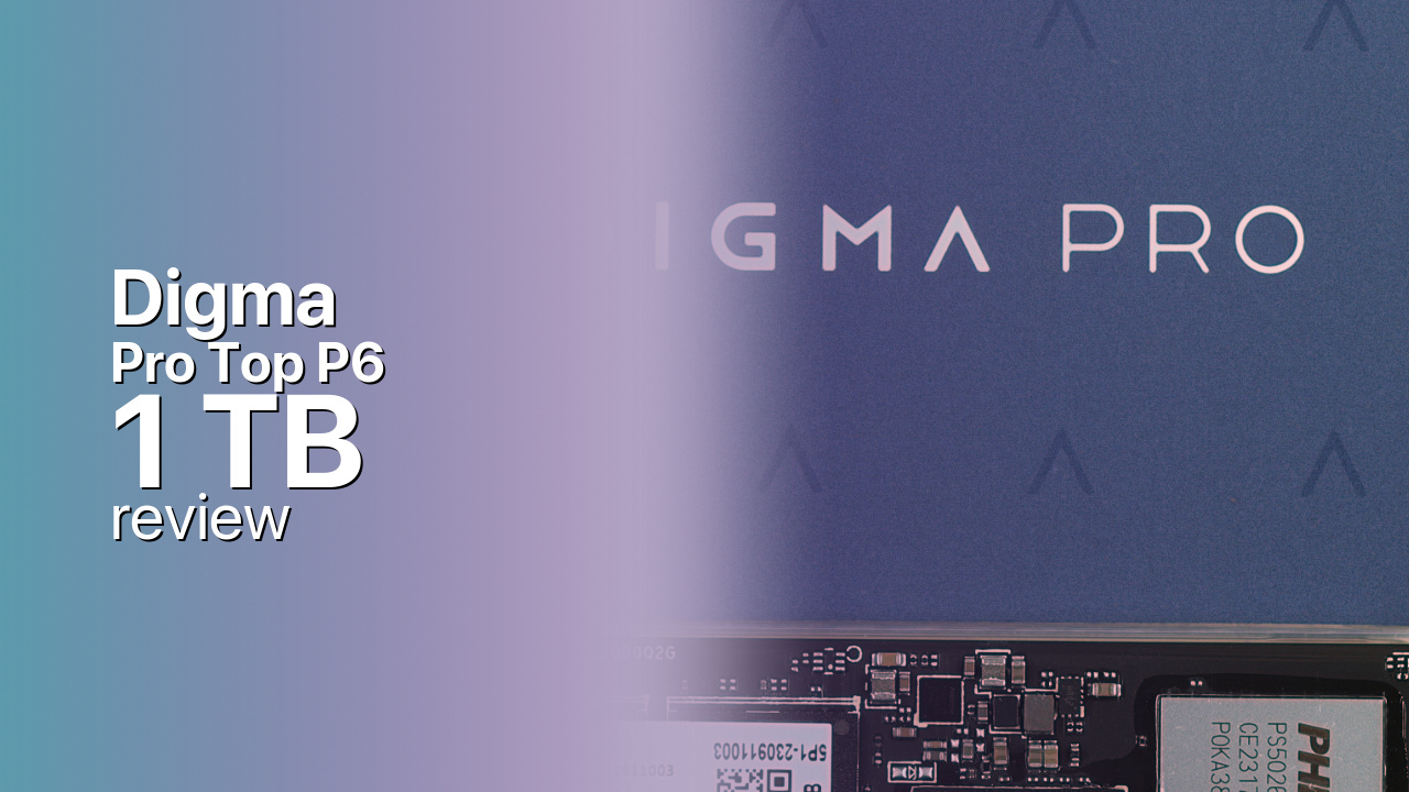 Digma Pro Top P6 1 TB: PCIe 5.0 NVMe from an Eastern European brand Digma Pro Top P6 1 TB: PCIe 5.0 NVMe from an Eastern European brand