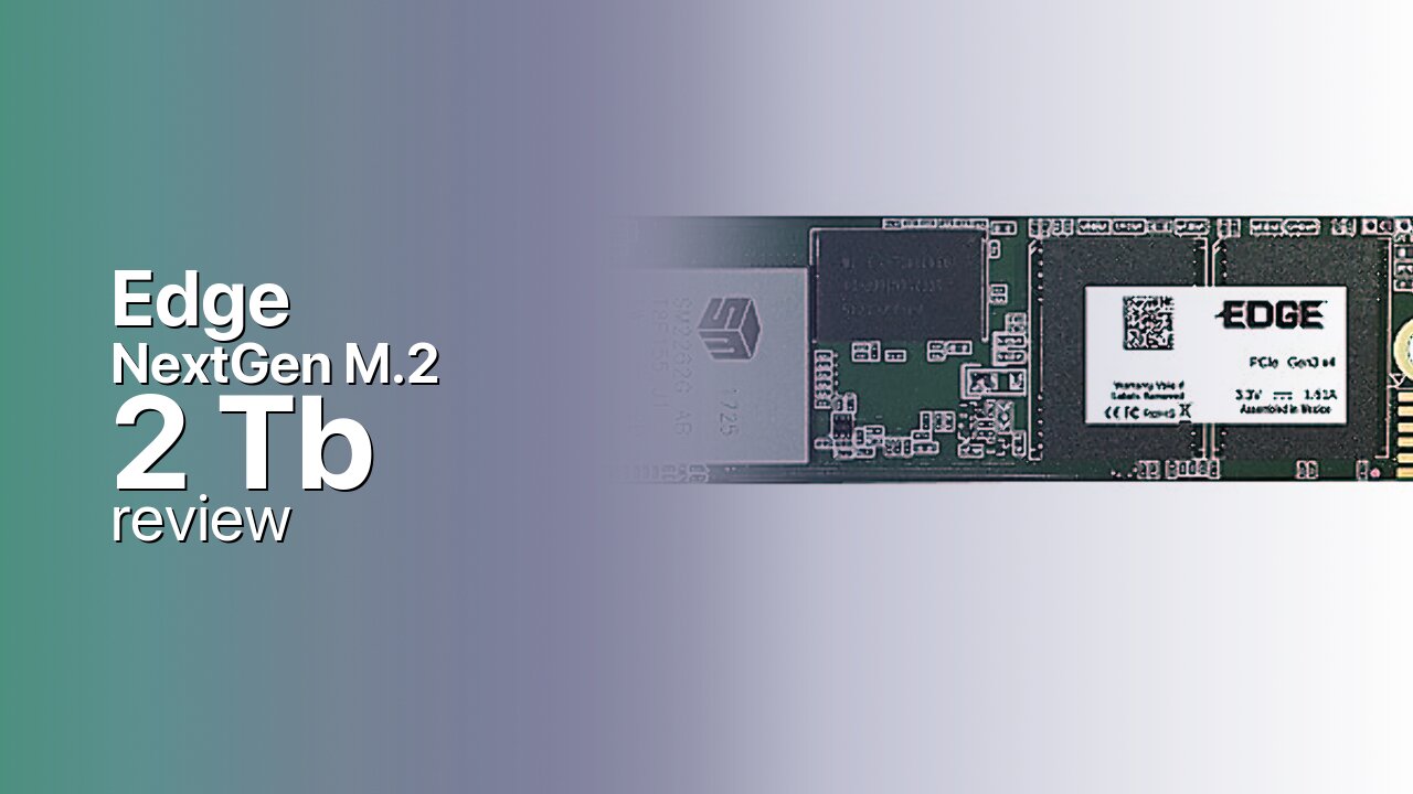 Edge NextGen M.2 2Tb SSD detailed specifications