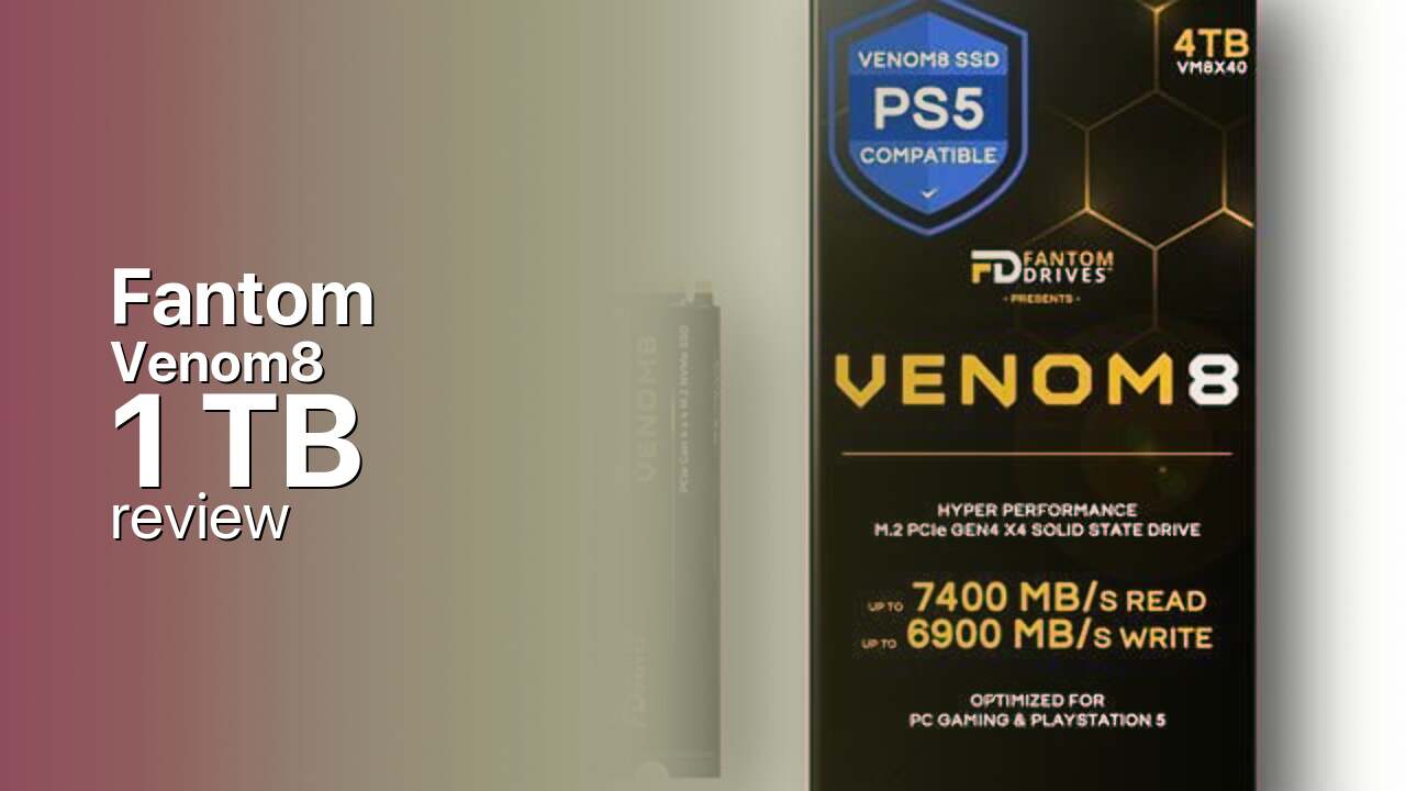 Fantom Venom8 1TB: flagship Gen4 silicon at a budget price Fantom Venom8 1TB: flagship Gen4 silicon at a budget price