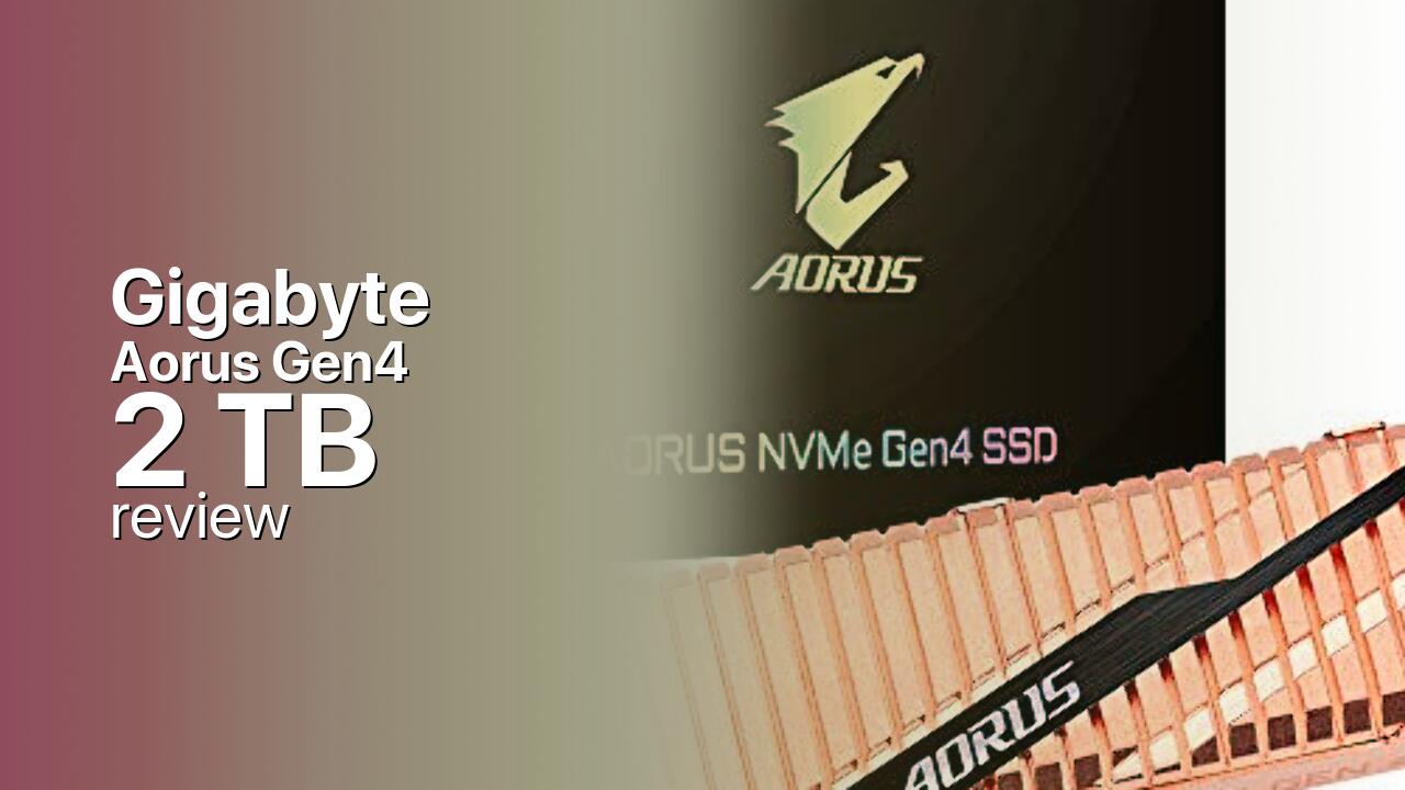 Gigabyte Aorus Gen4 2TB NVMe detailed specifications