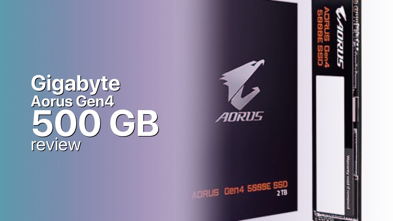 Gigabyte Aorus Gen4 500GB Review — The PCIe 4.0 Pioneer, Revisited Gigabyte Aorus Gen4 500GB Review — The PCIe 4.0 Pioneer, Revisited