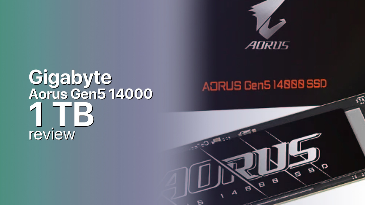 Gigabyte Aorus Gen5 14000 1TB NVMe SSD detailed specifications