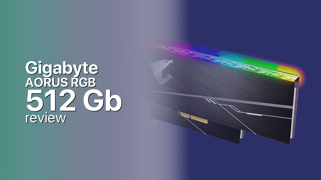 Gigabyte AORUS RGB 512Gb NVMe SSD tech review