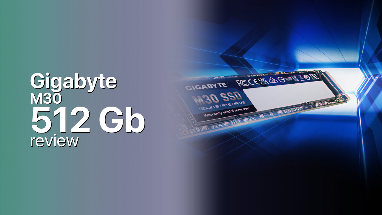 Gigabyte M30 512Gb NVMe review