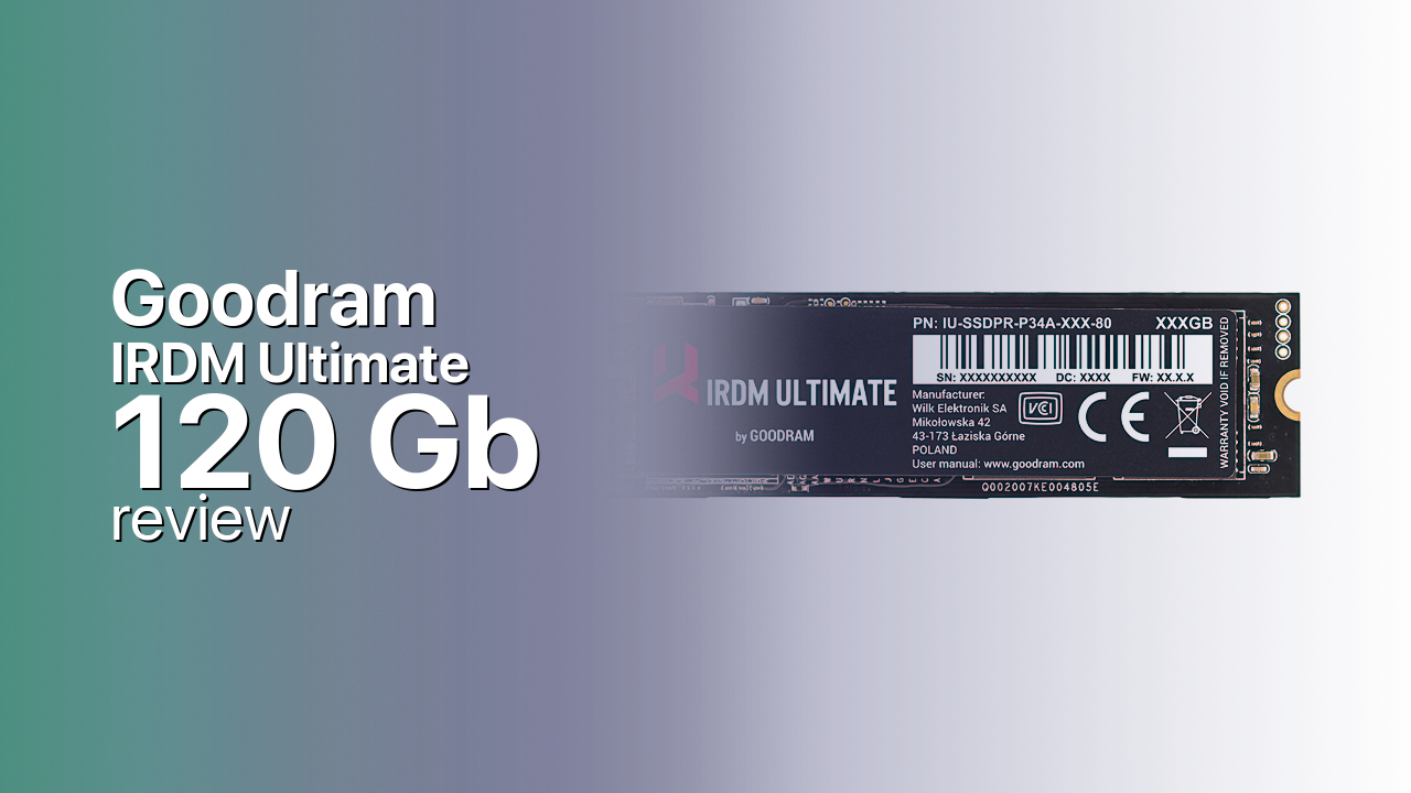Goodram IRDM Ultimate 120Gb SSD specifications
