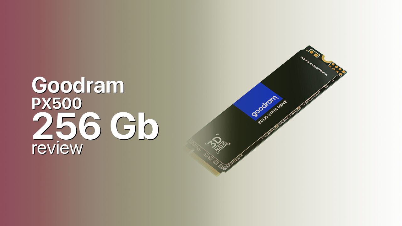 Goodram PX500 256Gb SSD detailed review
