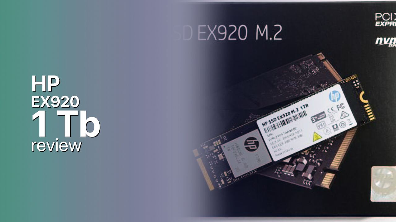 HP EX920 1Tb SSD detailed review