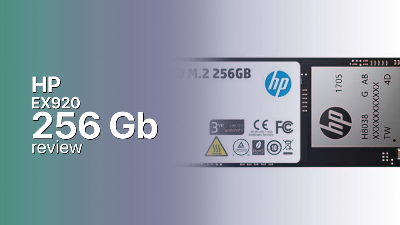 HP EX920 256Gb NVMe SSD specs