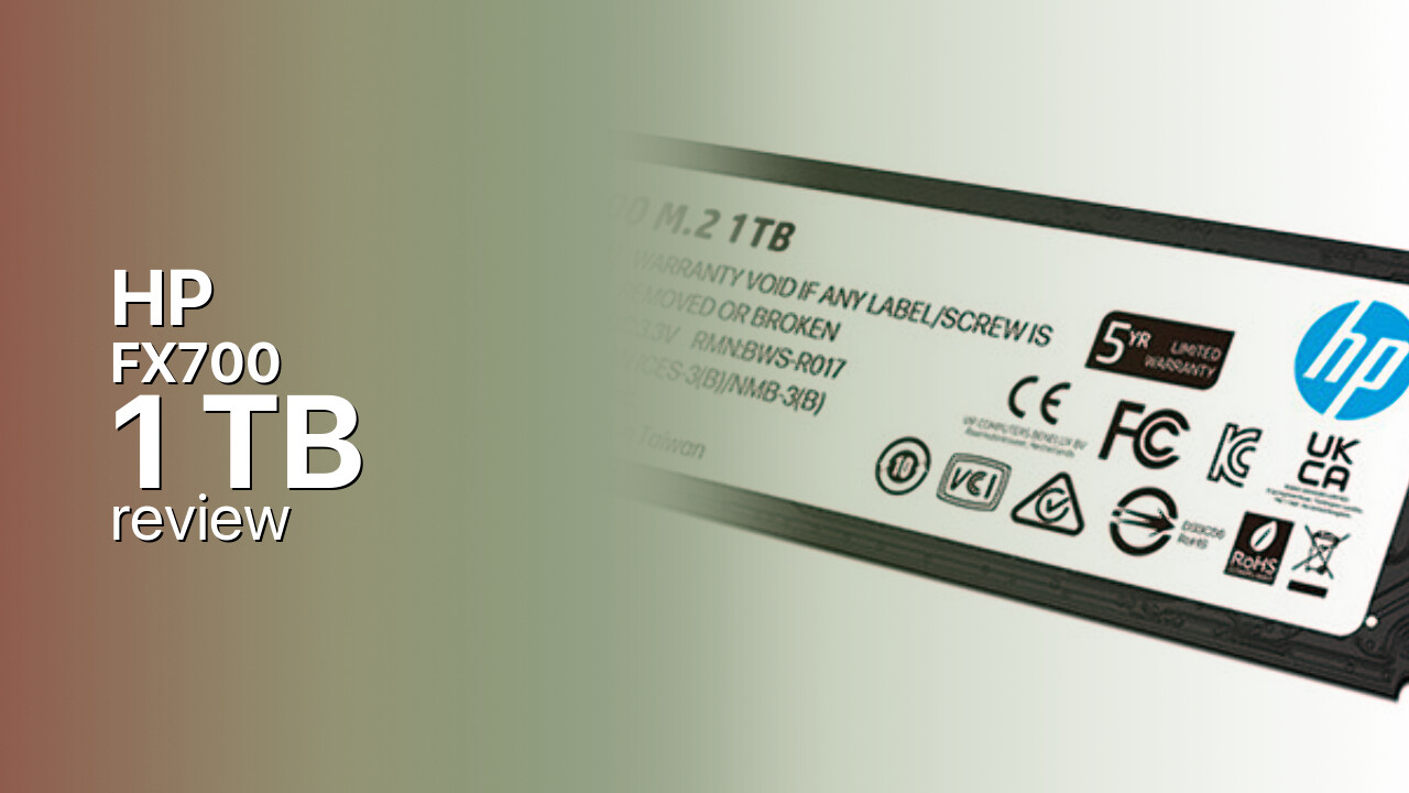 HP FX700 1TB NVMe tech review HP FX700 1TB NVMe tech review