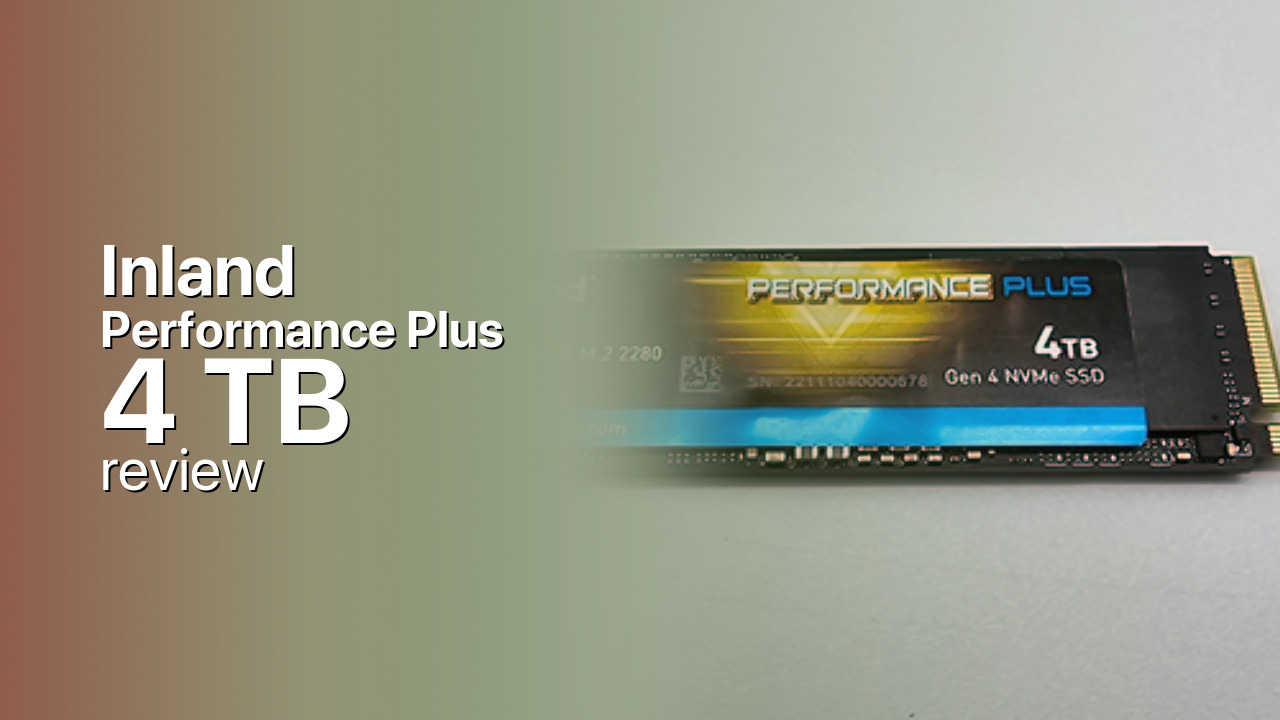 Inland Performance Plus 4TB NVMe SSD tech specifications Inland Performance Plus 4TB NVMe SSD tech specifications
