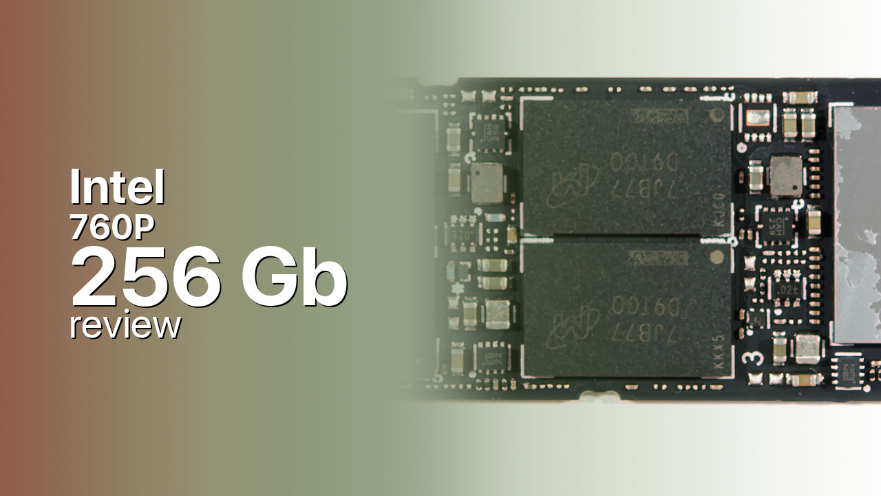 Intel 760P 256Gb SSD detailed specs