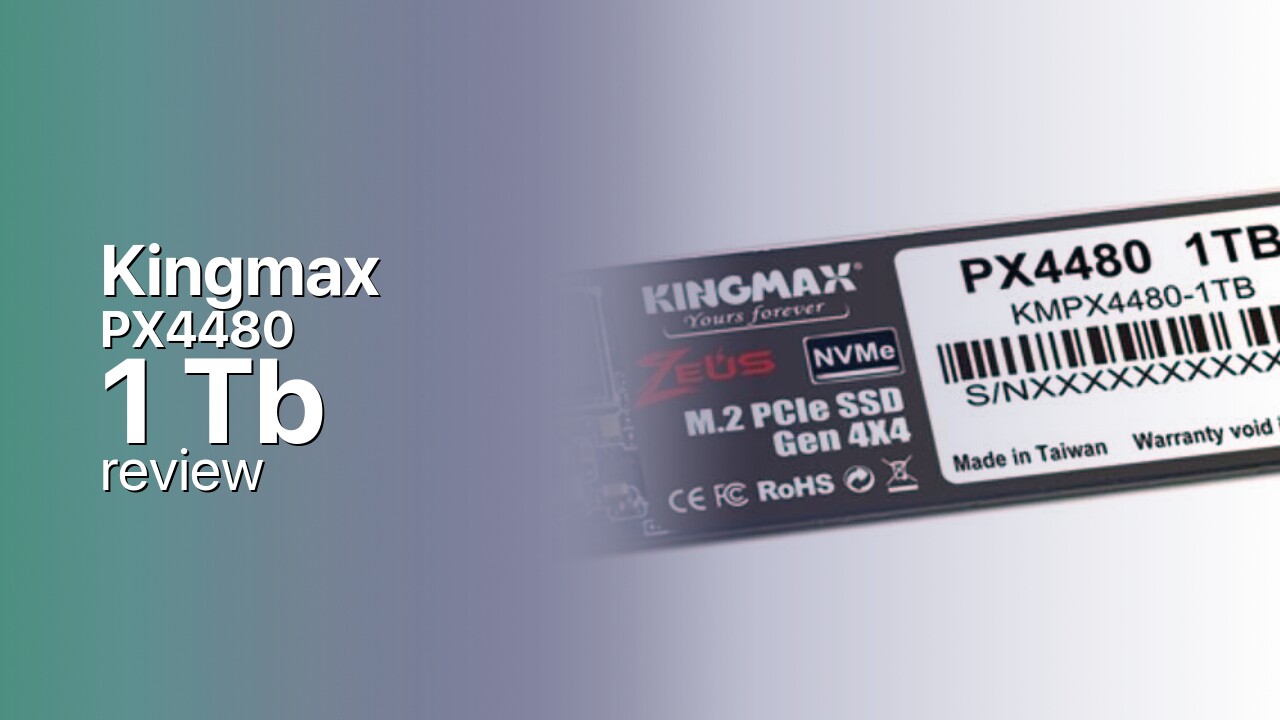 Kingmax PX4480 1Tb NVMe SSD technical specs