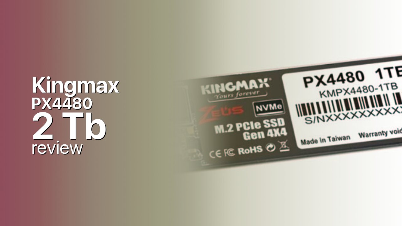 Kingmax PX4480 2Tb NVMe SSD detailed review