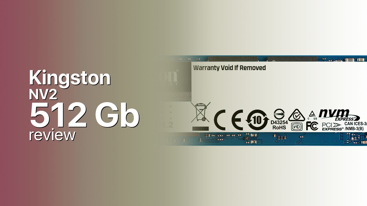 Kingston NV2 512Gb SSD tech specifications