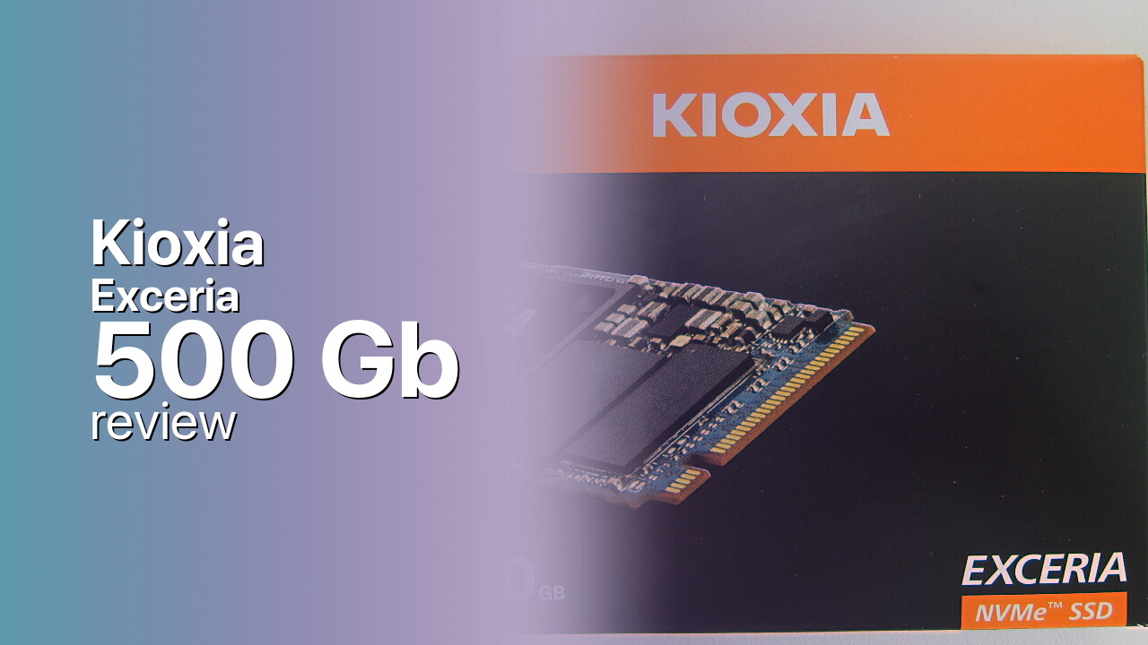 Kioxia Exceria 500Gb NVMe SSD technical specs
