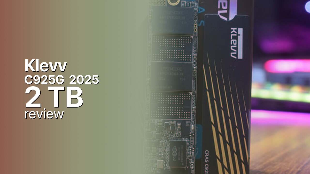 Klevv C925G 2025 2TB NVMe SSD tech specifications Klevv C925G 2025 2TB NVMe SSD tech specifications