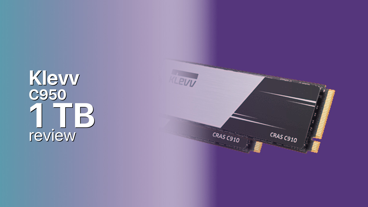 Klevv C950 1TB PCIe 5.0 NVMe SSD Review