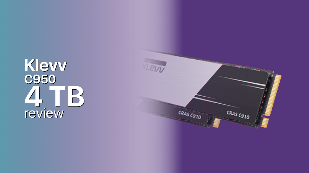 Klevv C950 4TB PCIe 5.0 NVMe SSD Review