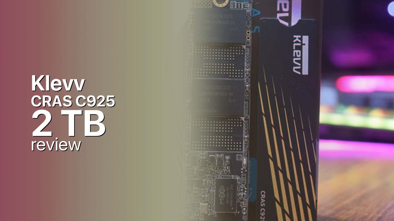 Klevv CRAS C925 2TB NVMe SSD detailed specifications Klevv CRAS C925 2TB NVMe SSD detailed specifications