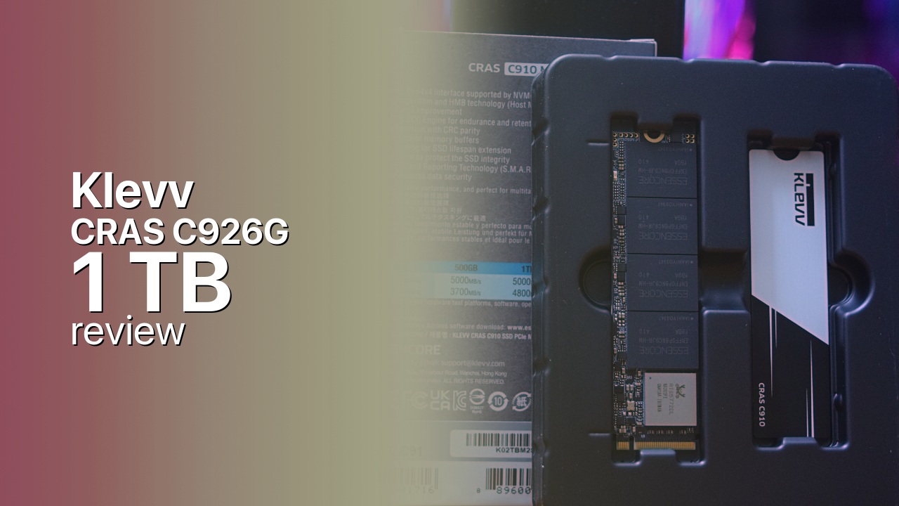 Klevv CRAS C926G 1TB NVMe tech specifications