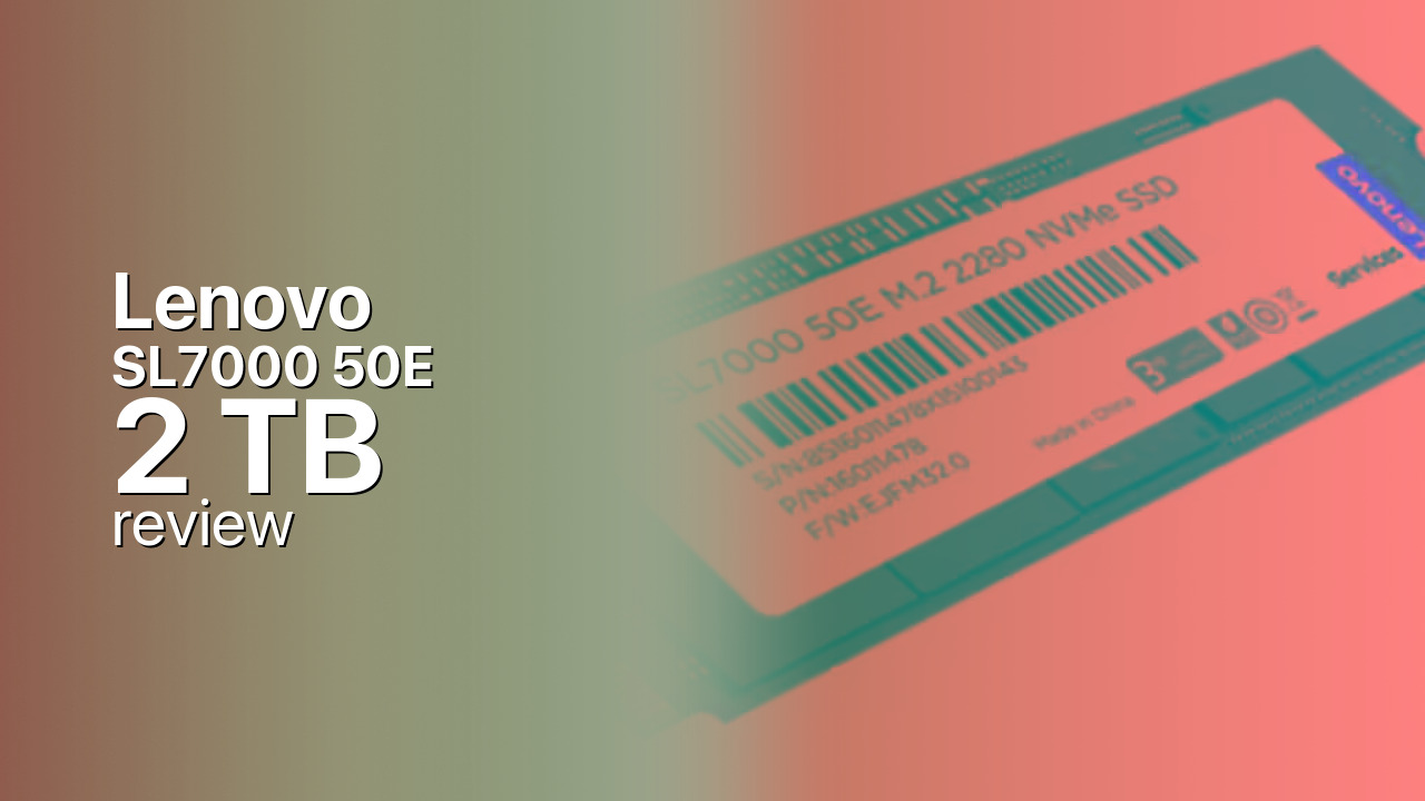 Lenovo SL7000 50E 2TB PCIe 5.0 SSD Review