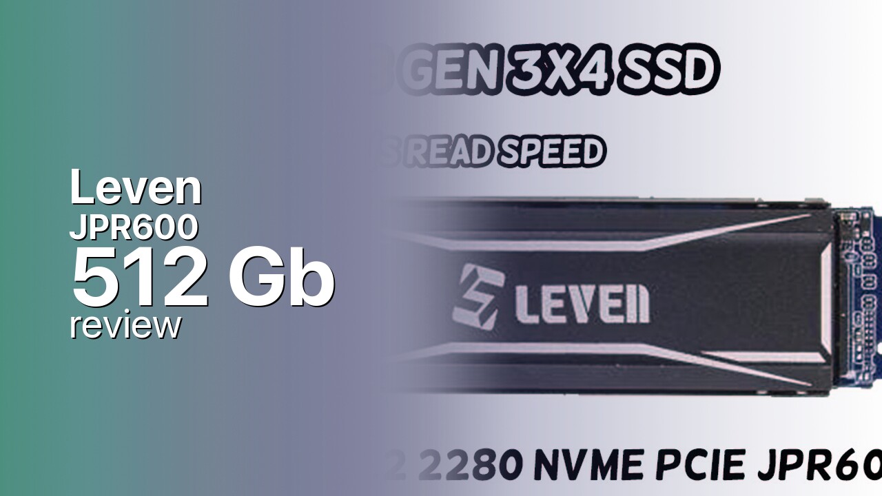 Leven JPR600 512Gb NVMe SSD detailed specifications