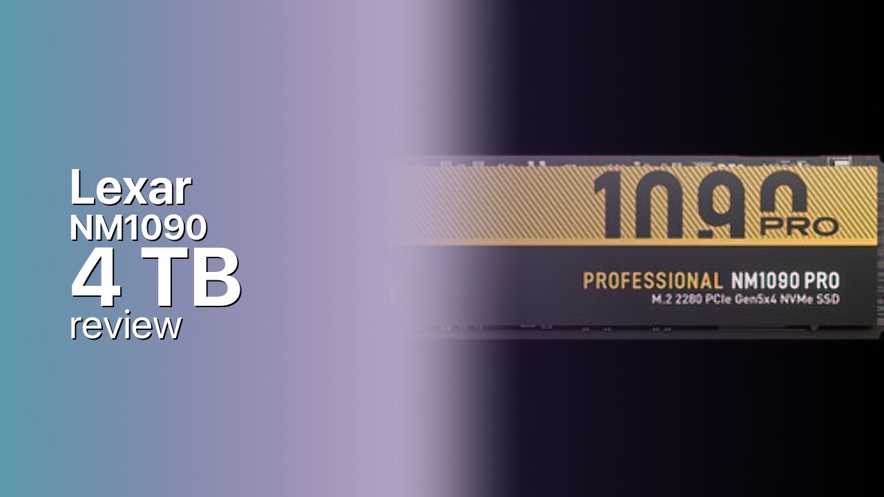 Lexar NM1090 Pro 4TB PCIe 5.0 NVMe SSD Review