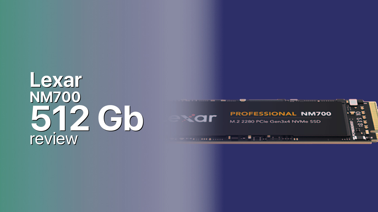 Lexar NM700 512Gb SSD detailed review
