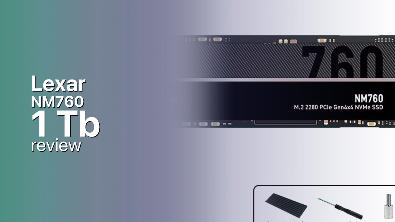 Lexar NM760 1Tb NVMe detailed specs