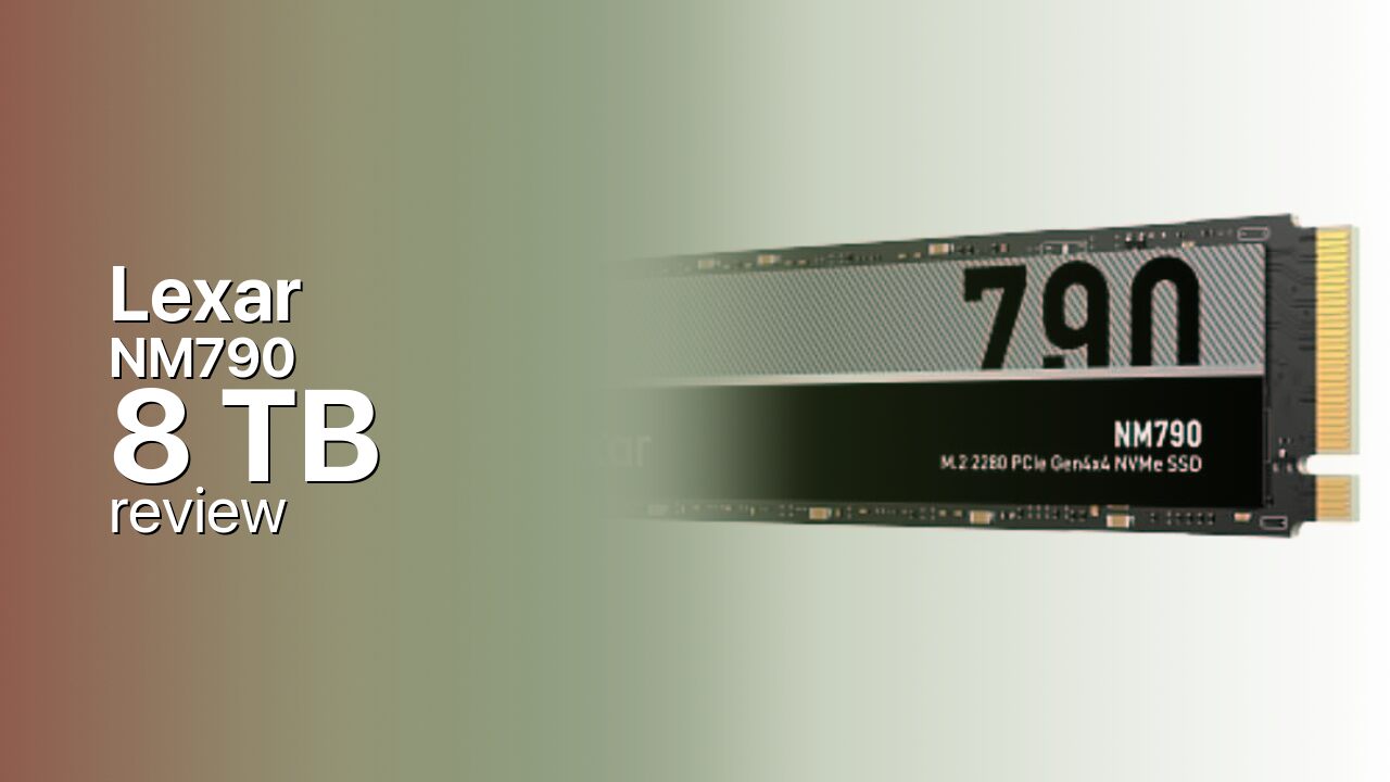 Lexar NM790 8TB SSD detailed specifications
