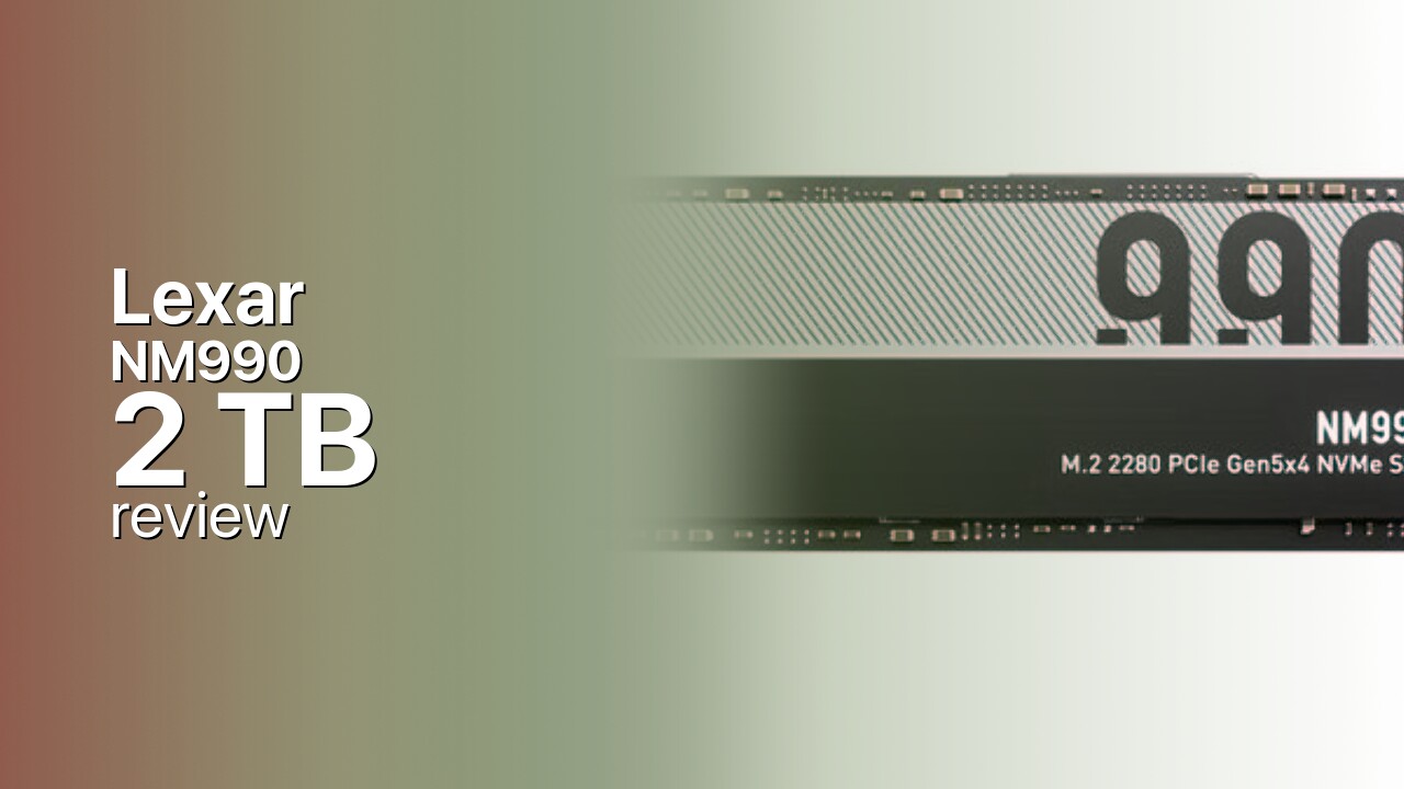 Lexar NM990 2TB PCIe 5.0 NVMe SSD Review
