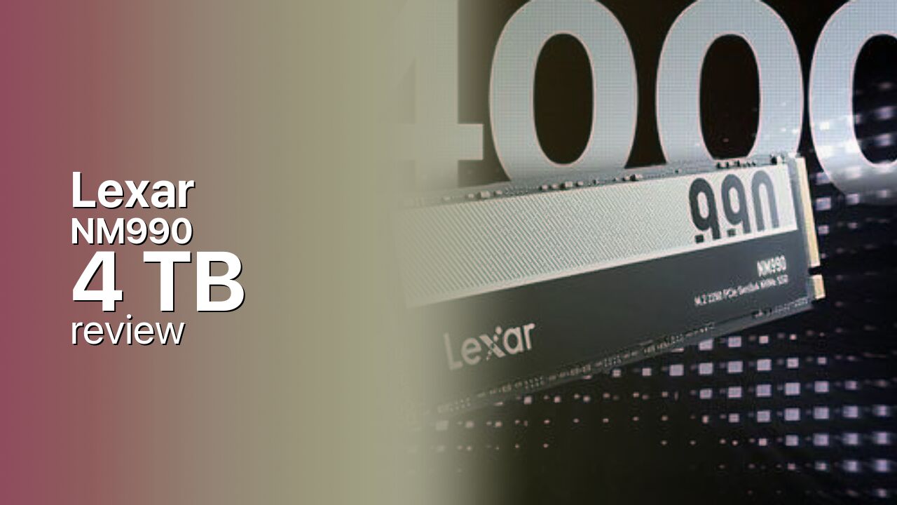 Lexar NM990 4TB PCIe 5.0 NVMe SSD Review