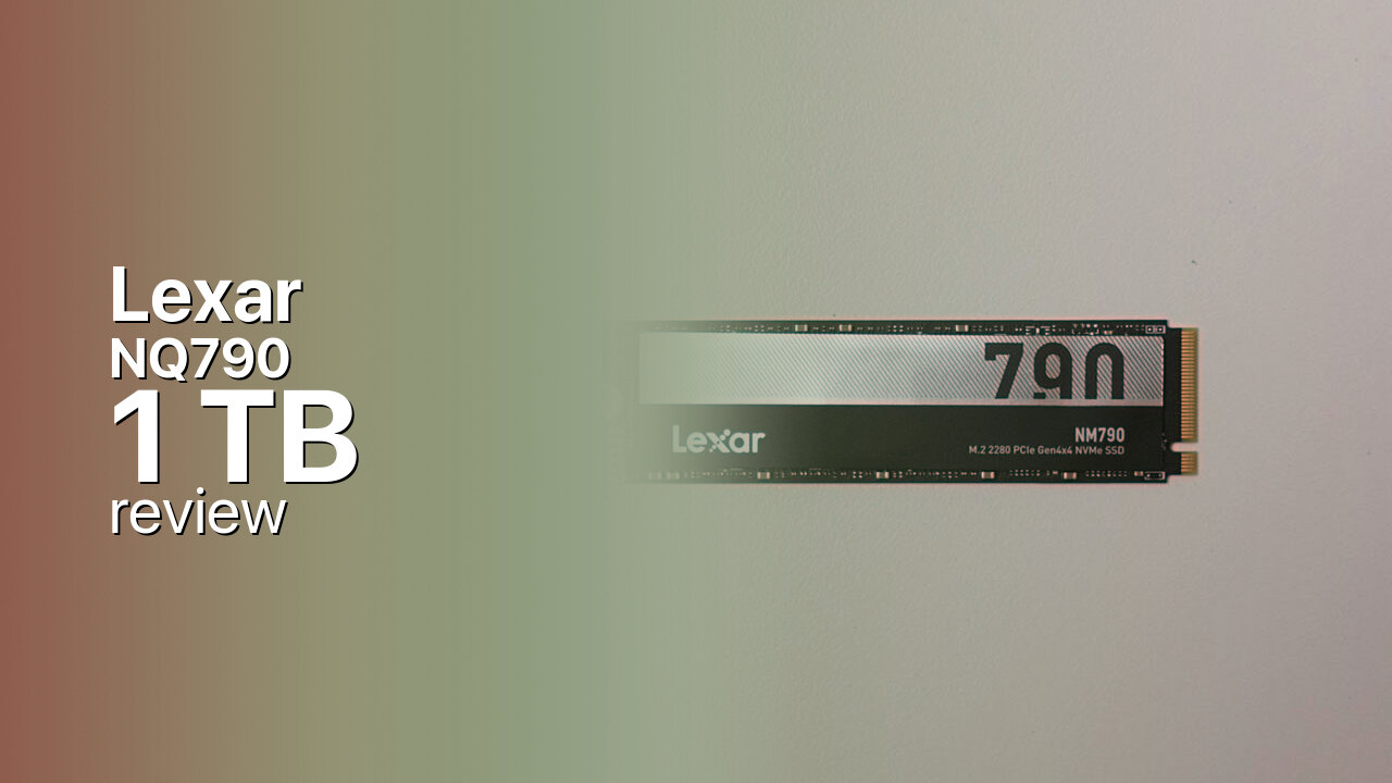 Lexar NQ790 1TB NVMe SSD detailed specifications Lexar NQ790 1TB NVMe SSD detailed specifications