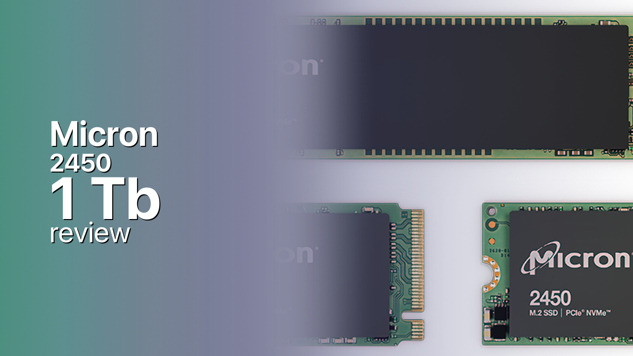 Micron 2450 1Tb NVMe SSD specifications