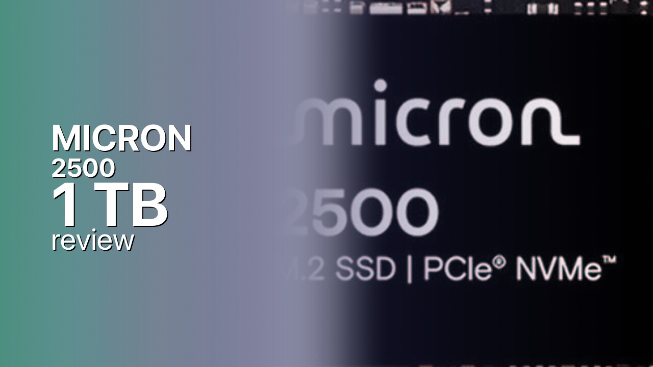 MICRON 2500 1TB SSD technical specifications