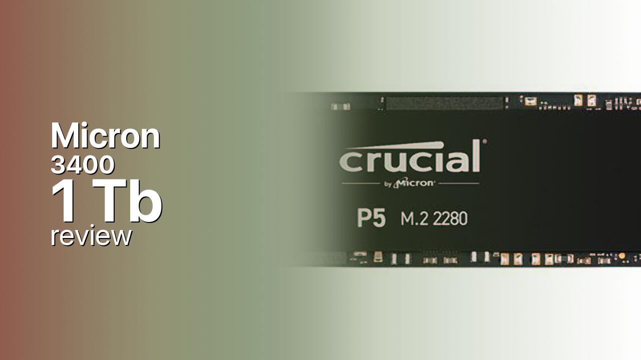 Micron 3400 1Tb NVMe SSD specs