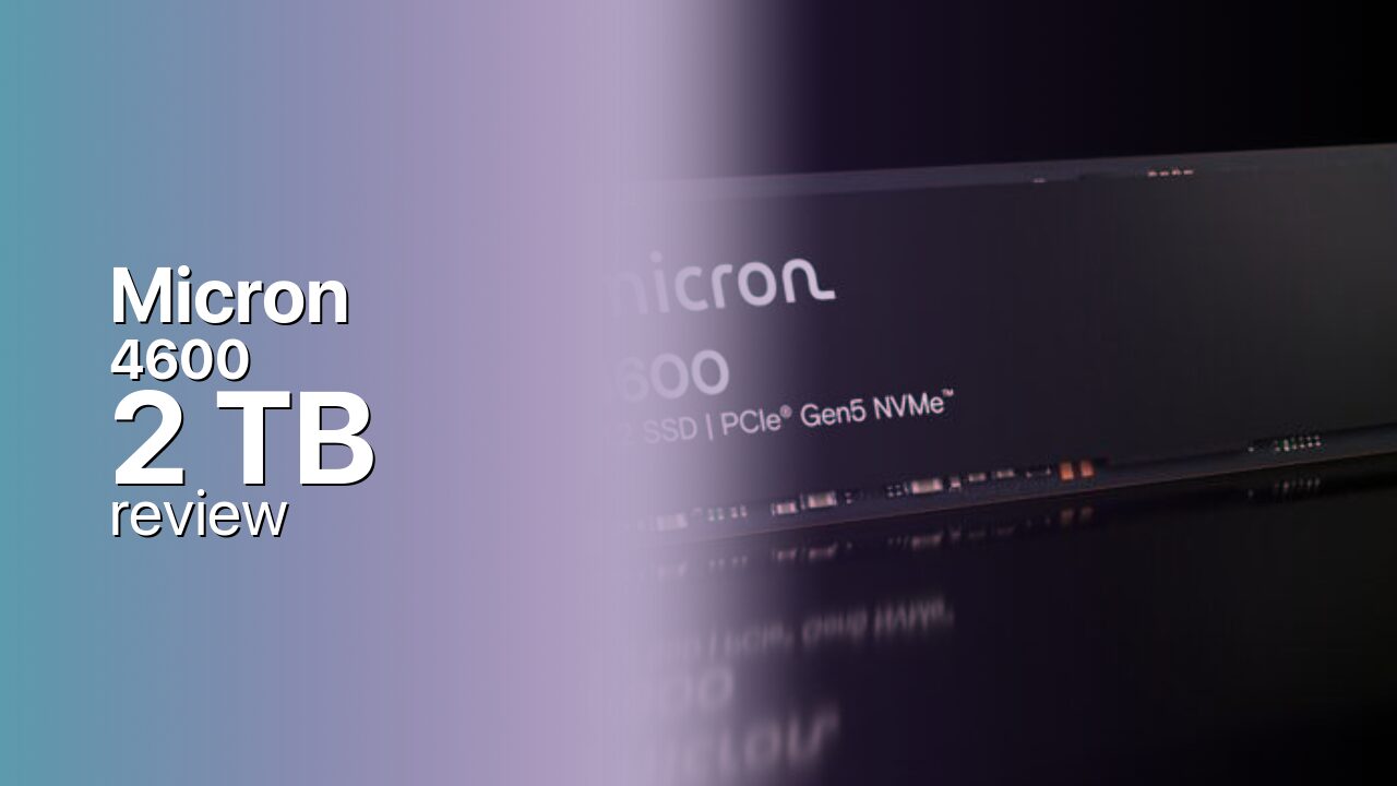 Micron 4600 2TB NVMe technical specs