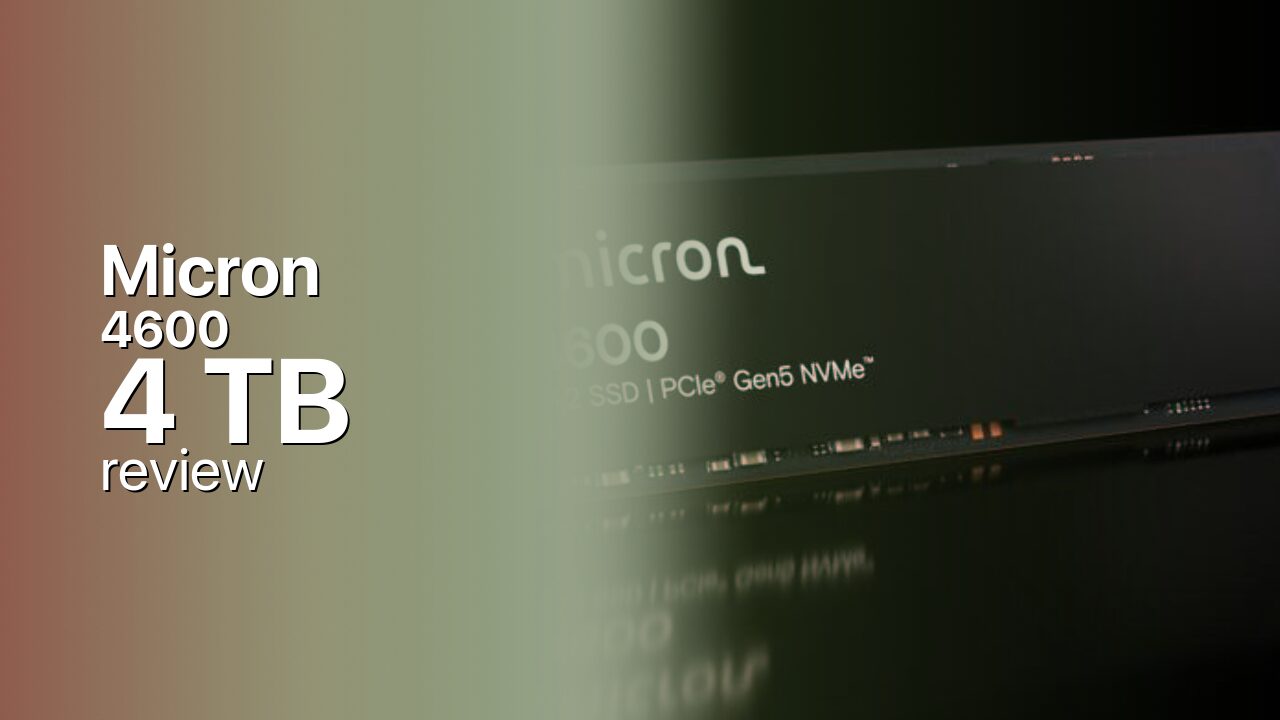 Micron 4600 4TB SSD specifications