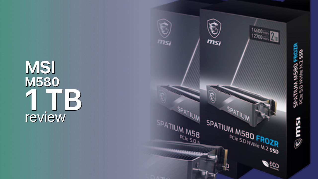MSI M580 1TB SSD technical specs
