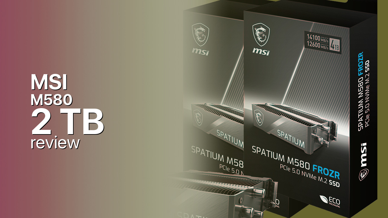 MSI M580 2TB NVMe SSD tech specifications MSI M580 2TB NVMe SSD tech specifications