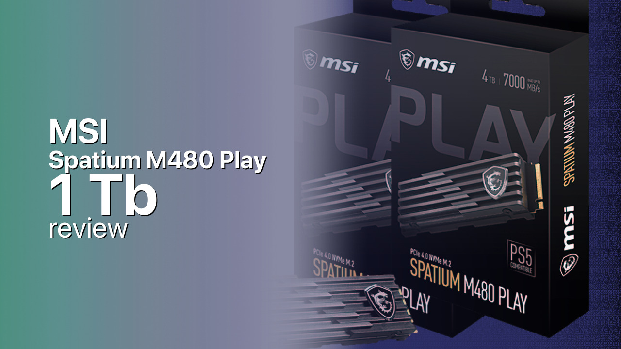 MSI Spatium M480 Play 1Tb NVMe SSD tech specifications
