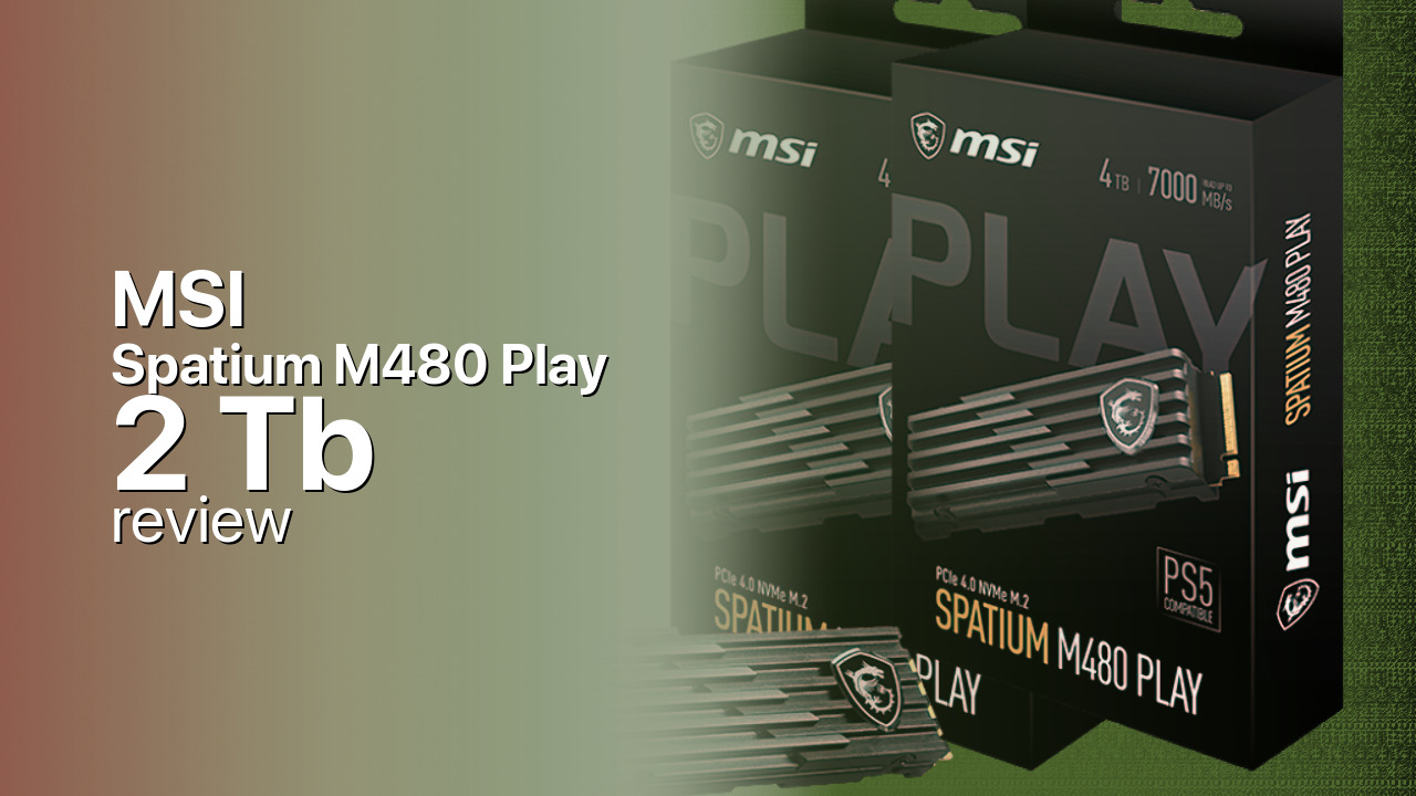 MSI Spatium M480 Play 2Tb NVMe SSD tech specs