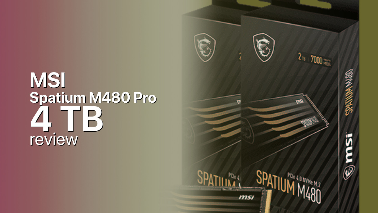 MSI Spatium M480 Pro 4TB Review — Maximum Gen4 Capacity MSI Spatium M480 Pro 4TB Review — Maximum Gen4 Capacity