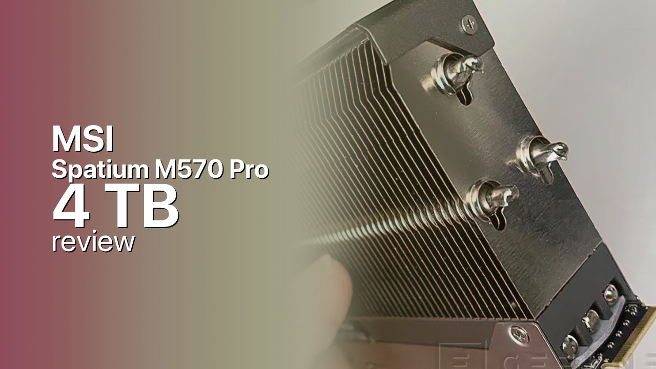 MSI Spatium M570 Pro 4 TB: Max Capacity, Bundled Gen5 Cooler MSI Spatium M570 Pro 4 TB: Max Capacity, Bundled Gen5 Cooler