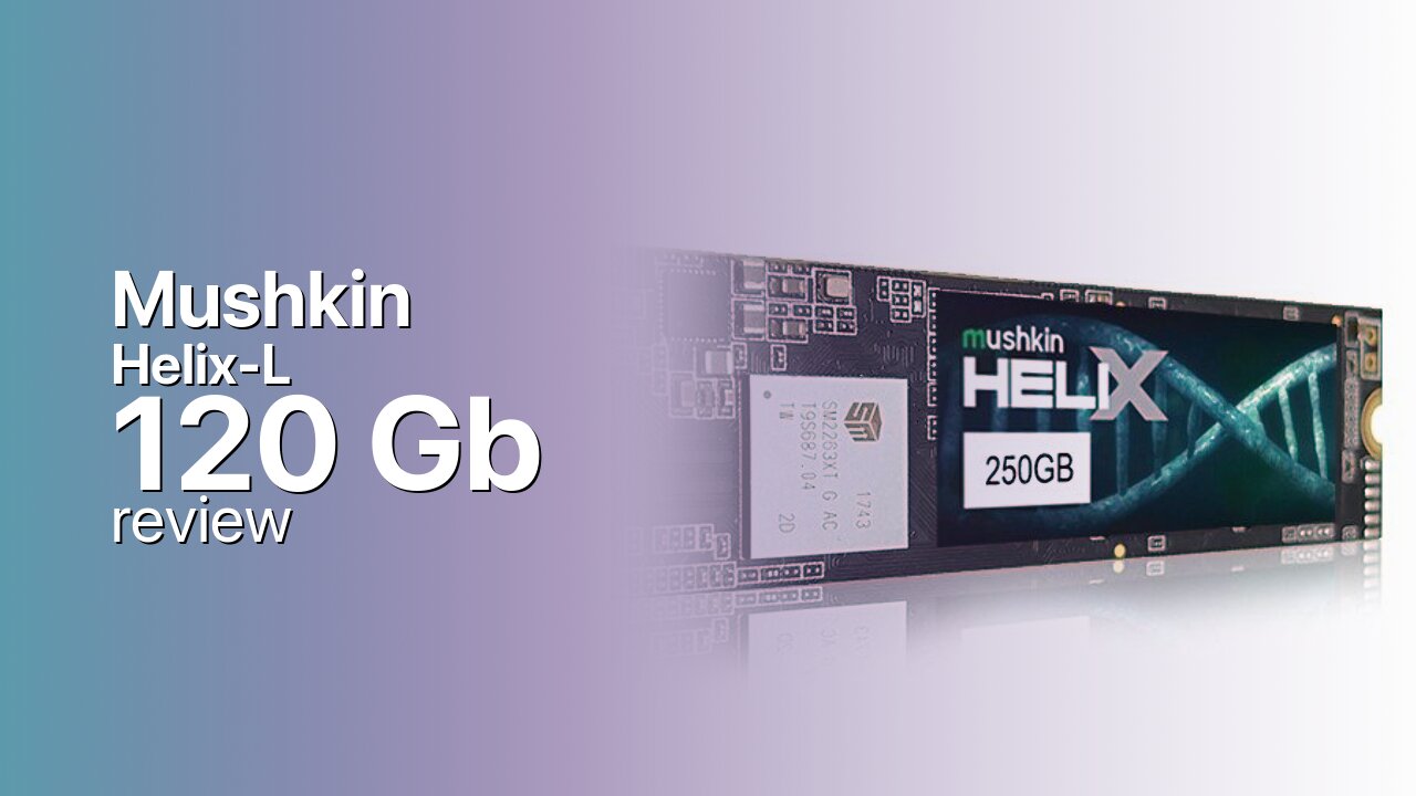 Mushkin Helix-L 120Gb SSD detailed specs