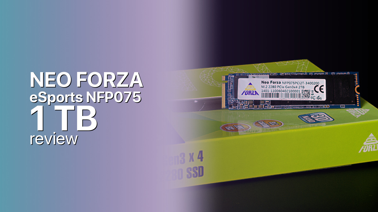 Neo Forza eSports NFP075 1 TB: the value sweet spot of the range Neo Forza eSports NFP075 1 TB: the value sweet spot of the range